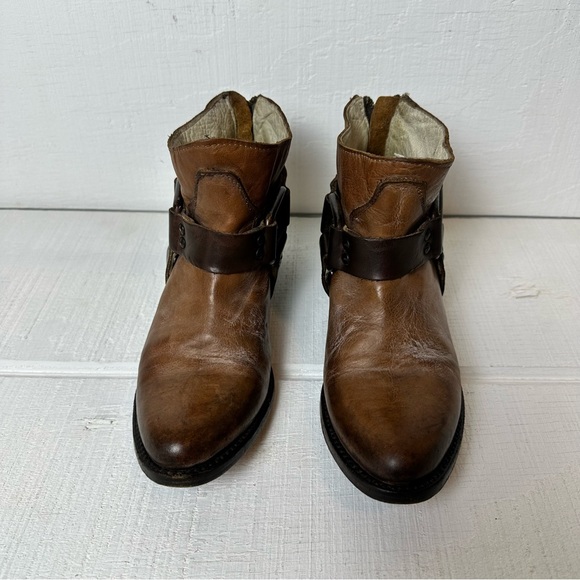 Freebird by Steven Phlow Ankle Boot Sz 7 Brown Western Booties Leather - Picture 8 of 11